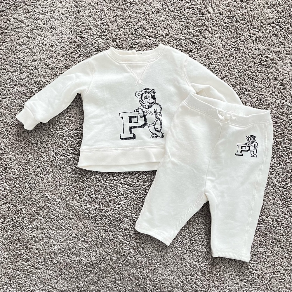 Ralph Lauren Baby Bear Print Sweatpants Set